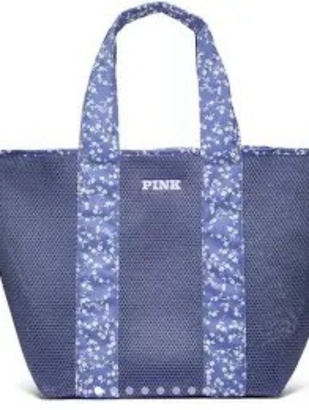 Victoria's Secret PINK Floral Mesh Tote Bag NWT Blue Beach Travel Bag